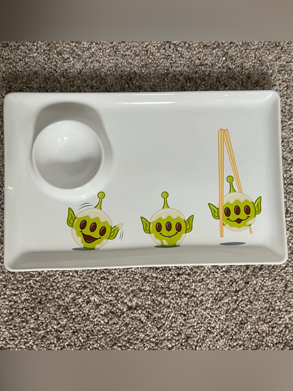 Disney Munchlings Ceramic Plate Toy Story Aliens